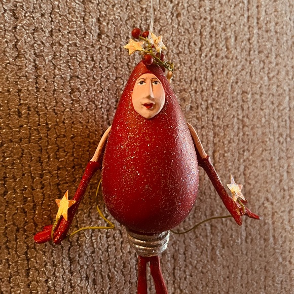 Christmas Krinkles Red Lightbulb Ornament - Picture 3 of 5